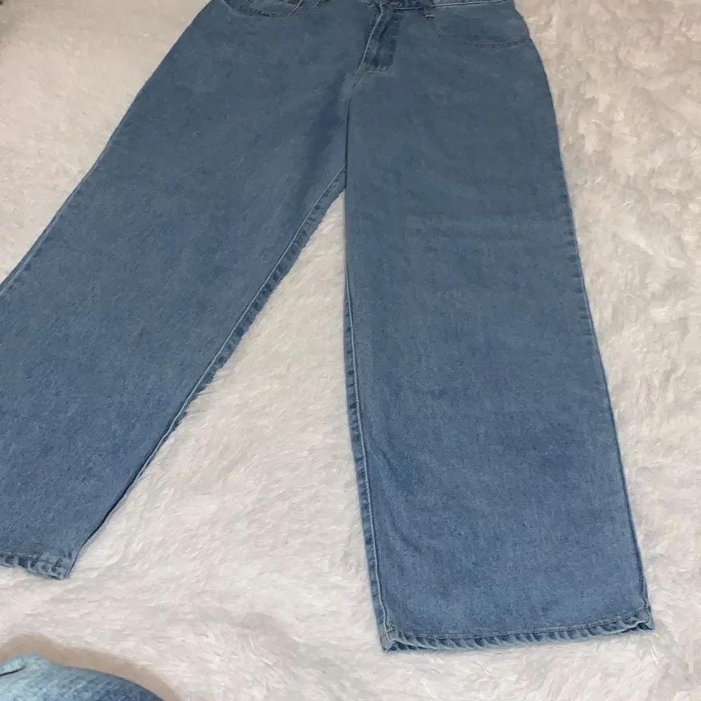 Vintage 90’s Lightwash Baggy Wide Leg‎ Streetwear Jeans Women’s Size 14